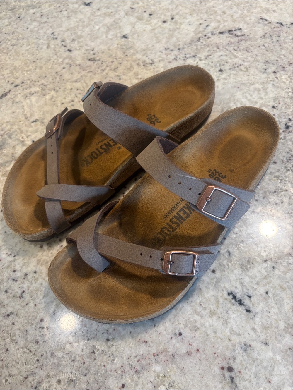 Birkenstock Mayari Brown Sandals Sz 36